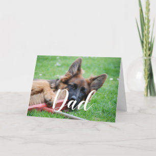 Tarjeta Papá Perro Personalizado Divertido Foto Feliz Día 