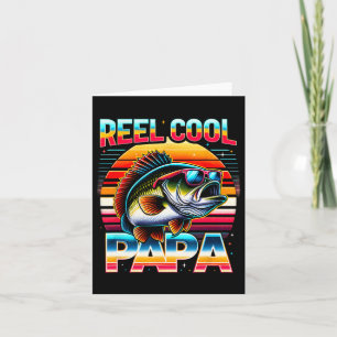 Tarjeta Papá pescador Papá Reel Guay Papá Pescador Padre