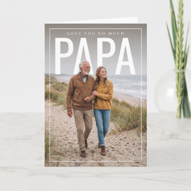 Tarjeta Papa PhotoPop (Anverso)