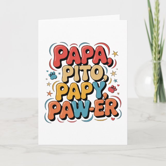 Tarjeta Papa Pito Pappy Pawer (Anverso)