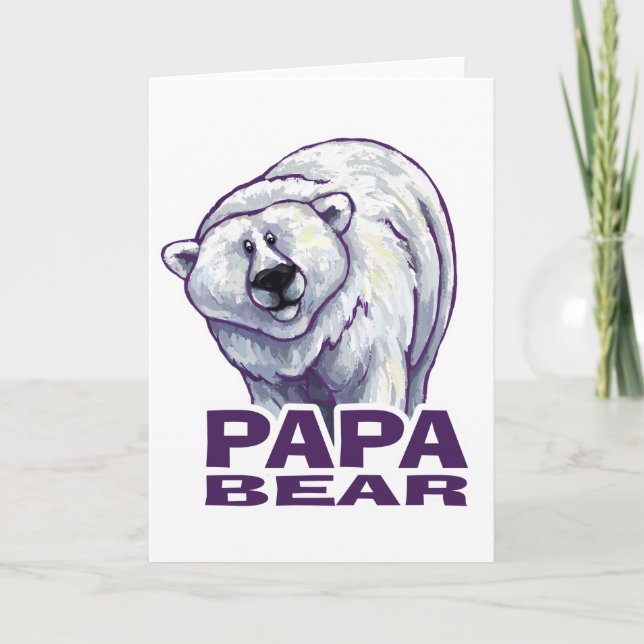Tarjeta Papa Polar Bear (Anverso)