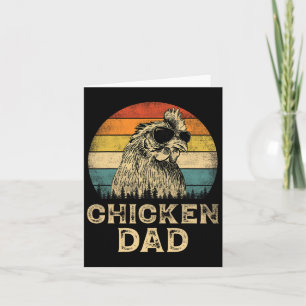 Tarjeta Papá Pollo Amantes del Pollo Día del Padre 