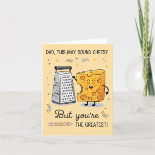 Tarjeta Papá Queso Cursi Cumpleaños Divertido Día del Padr