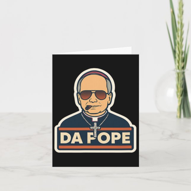 Tarjeta Papa Robert Prevost - Papa Leo Xiv (Anverso)