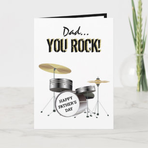 Tarjeta Papá... ¡Rocas!Día del padre