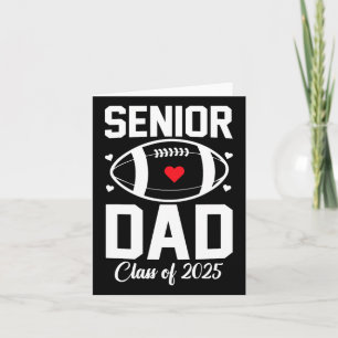 Tarjeta Papa Senior 2025 Papá de Fútbol Cl de 2025 Graduac