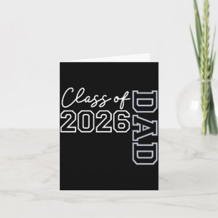 Tarjeta Papá senior 2026 clase de 2026 seniors graduación
