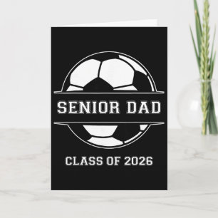 Tarjeta Papá Senior Fútbol Cl De 2026 Graduación Graduado