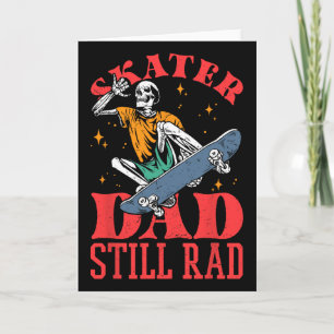 Tarjeta Papá Skater Todavía Molón Esqueleto Patinar Día de