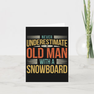 Tarjeta Papá Snowboard Padre Viejo Snowboard Snowboard