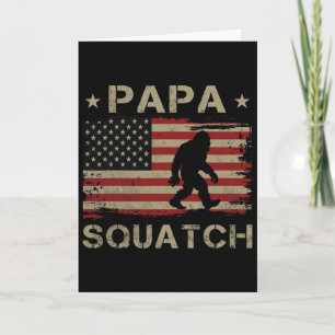 Tarjeta Papa Squatch Bigfoot Sasquatch Papasquatch Padre
