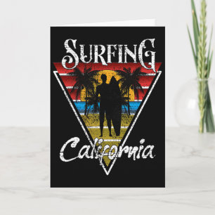 Tarjeta Papá surfista playas de California Surf Cali Beach