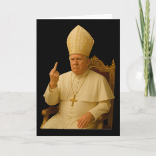 Tarjeta Papa Trump Divertido Trump Vaticano Cristiano Retr