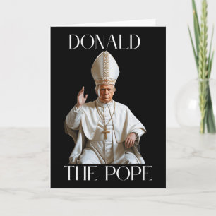 Tarjeta Papa Trump Divertido Trump Vaticano Cristiano Retr
