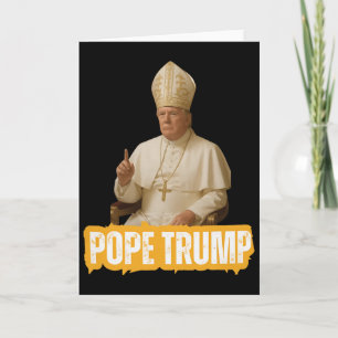 Tarjeta Papa Trump Divertido Trump Vaticano Cristiano Retr