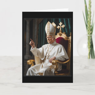 Tarjeta Papa Trump Divertido Trump Vaticano Cristiano Retr