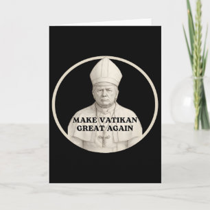 Tarjeta Papa Trump Divertido Trump Vaticano Cristiano Retr