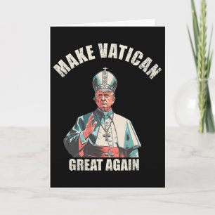 Tarjeta Papa Trump Divertido Trump Vaticano Cristiano Retr