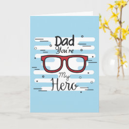 Tarjeta Papá tu mi héroe