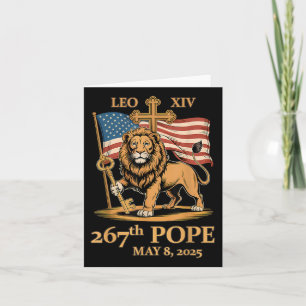 Tarjeta Papa Vaticano Leo Xiv - El 267º Papa _7