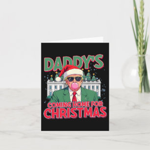 Tarjeta Papá vuelve a casa para Navidades graciosos navida