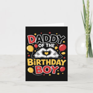 Tarjeta Papá Y Mamá Papi Del Niño De Cumpleaños Que Coinci