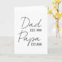 Papá y Papito EST Personalizado | Regalo de nuevo 