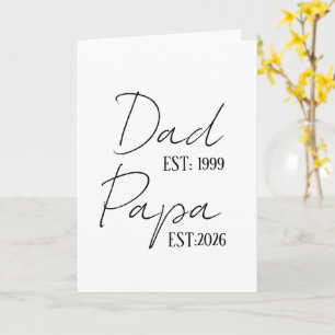 Tarjeta Papá y Papito EST Personalizado   Regalo de nuevo 