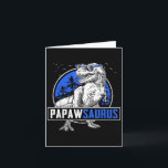 Tarjeta Papacsaurio T-rex Papá Saurio Alfombra Familia Din<br><div class="desc">Papacsaurio T-rex Papá Saurio Pareo Familia Dinosaurio</div>