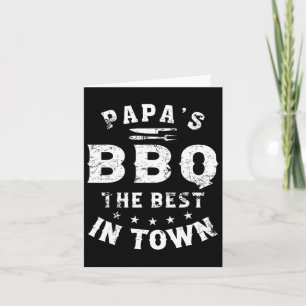 Tarjeta Papa's Bbq Lo Mejor De La Ciudad Divertido Día Del