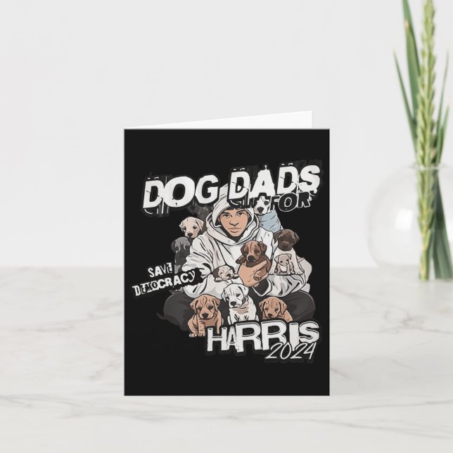 Tarjeta Papas De Perro Para Kamala Harris (Anverso)