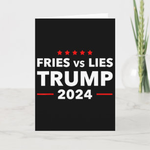 Tarjeta Papas fritas Vs Mentiras Trump 2024 Patatas fritas