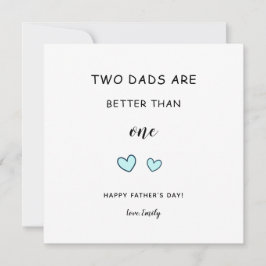 Tarjeta Papás LGBT Día del padre gay Dos papás lindos mode