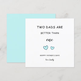Tarjeta Papás LGBT Día del padre gay Dos papás lindos mode
