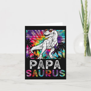 Tarjeta Papasaurus Dinosaur Papa Saurus Familia Matando Ti