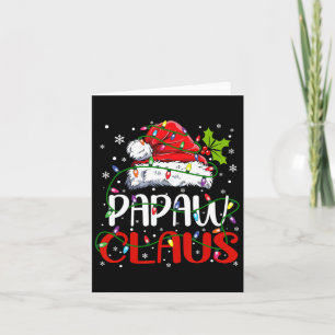 Tarjeta Papaw Claus Navidades Papá Noel Matando Navidad fa