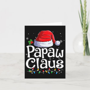 Tarjeta Papaw Claus Xmas Santa Mateo Navidades familiares 