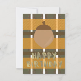 Tarjeta Papel de Buffalo Acción de Gracias Otoño Cumpleaño