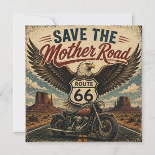 Tarjeta Papel de carta de la Estación Ruta 66 Eagle Rider