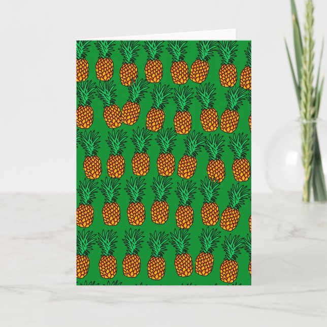 Tarjeta Papel de escritorio de piña (Anverso)