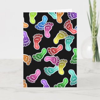 Tarjeta Papel de fondo de la pluma de Happy Feet