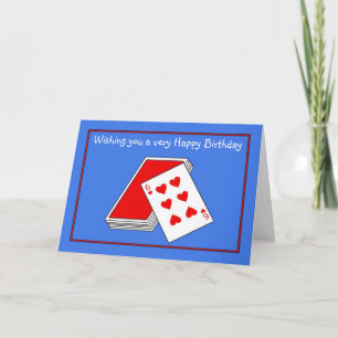 Tarjeta Papel de juego de cartas puente de cumpleaños feli