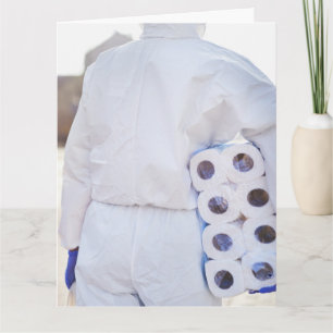 TARJETA PAPEL DE PAPEL DE BAÑO DÍA DE INVESTIGACIÓN HAZMAT