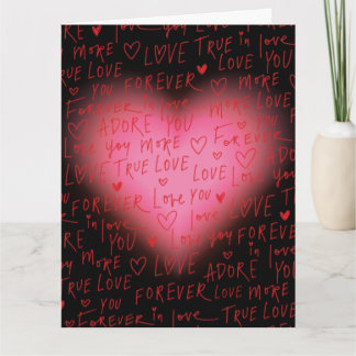 Tarjeta Papel de Regalo - Amor de Corazón Rosa