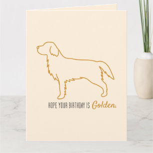 Tarjeta Papel de seda de Golden Retriever