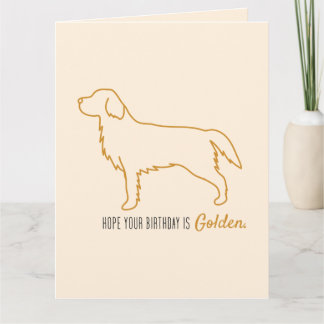 Tarjeta Papel de seda de Golden Retriever