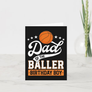Tarjeta Papel Del Baller Nacimiento Niño Baloncesto Tema P