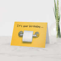 Papel higiénico de cumpleaños feliz Humor de coron