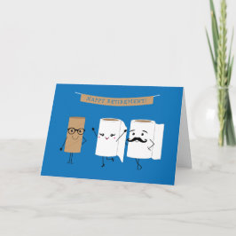 Tarjeta Papel higiénico de retiro feliz de personalizable