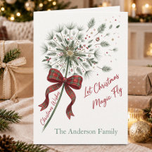 Papel Pintado con Pino a Cuadros Lazo Navidad Magi